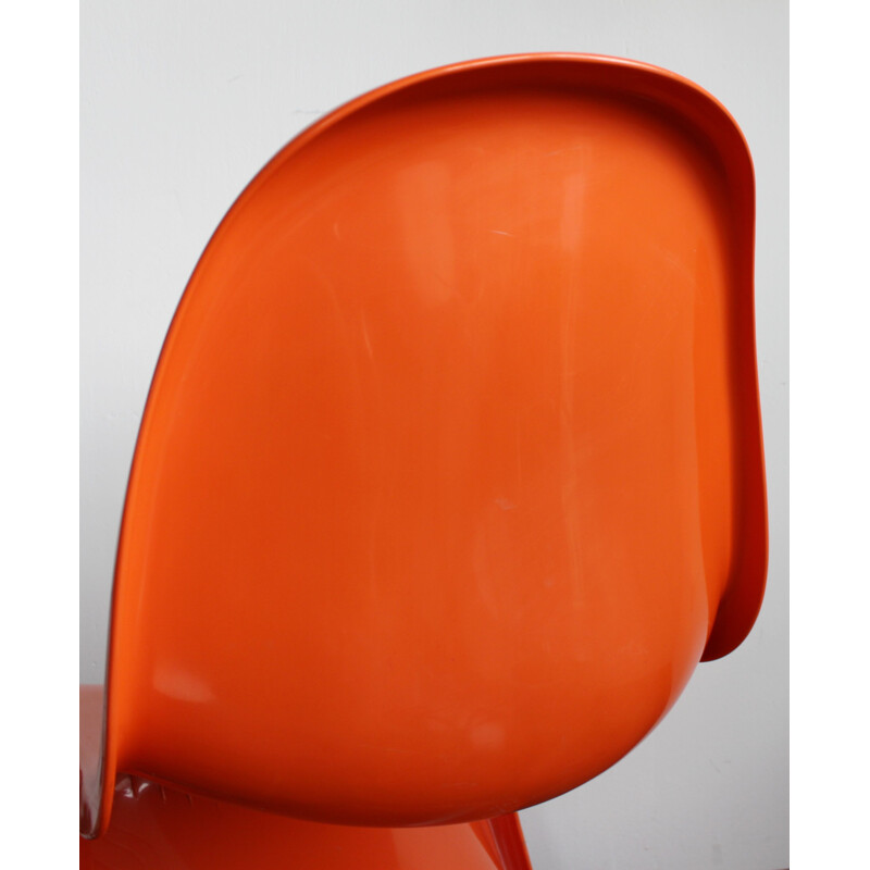 Vintage chair S orange by Verner Panton for Fehlbaum Herman Miller, 1970s