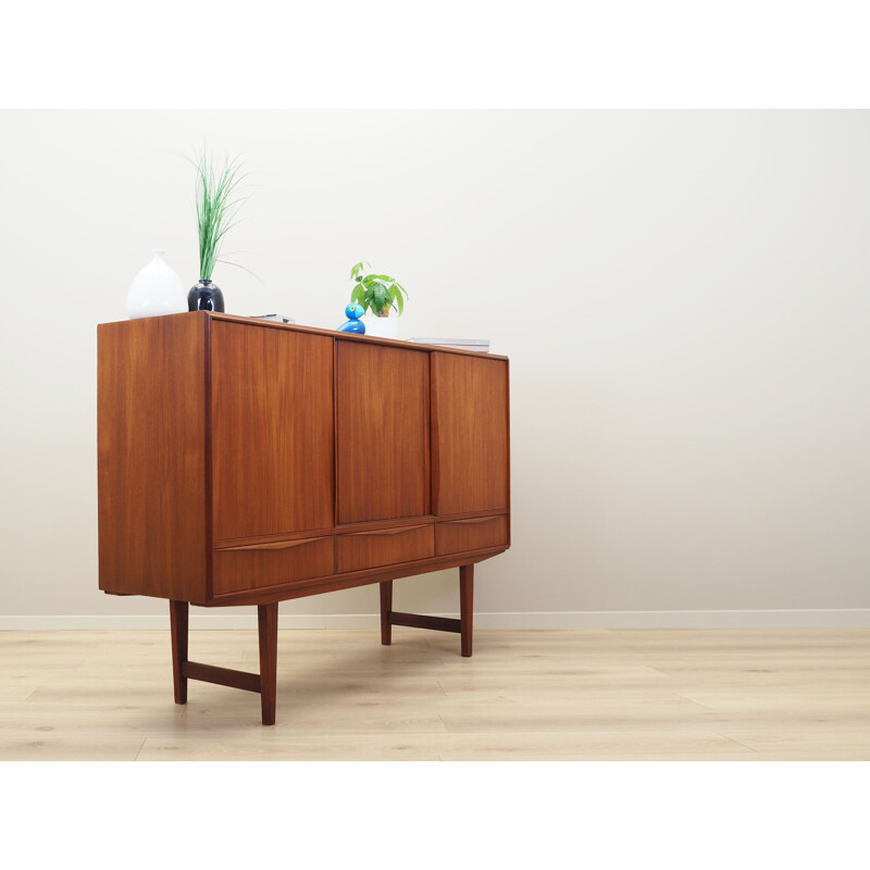 Vintage Danish teak highboard by E.W. Bach for Sejling Skabe, 1960s