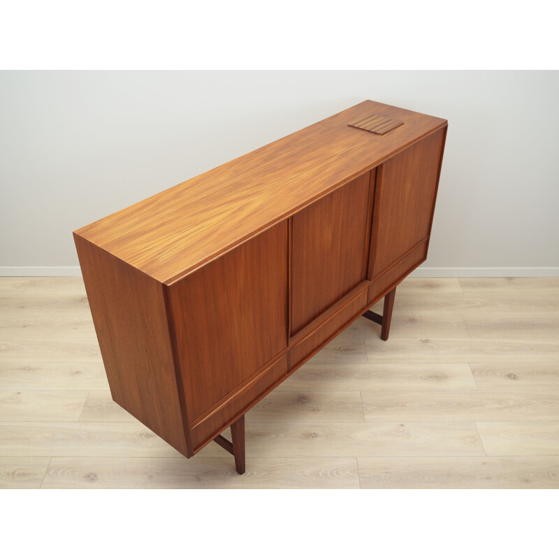 Vintage Danish teak highboard by E.W. Bach for Sejling Skabe, 1960s