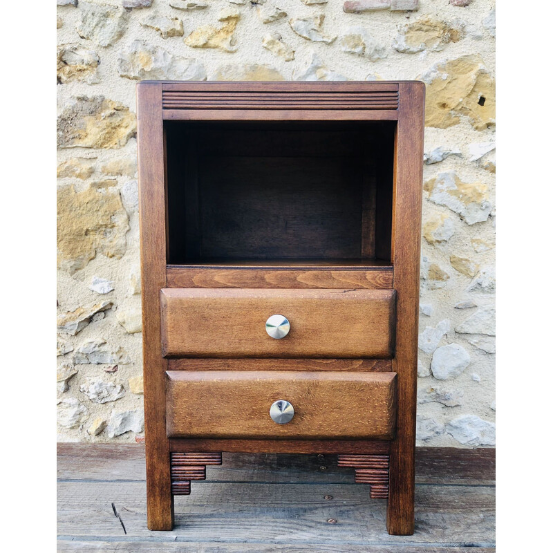 Vintage wooden night stand, 1940-1950