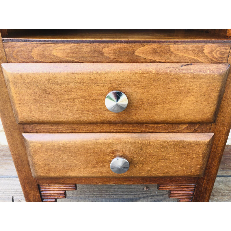 Vintage wooden night stand, 1940-1950