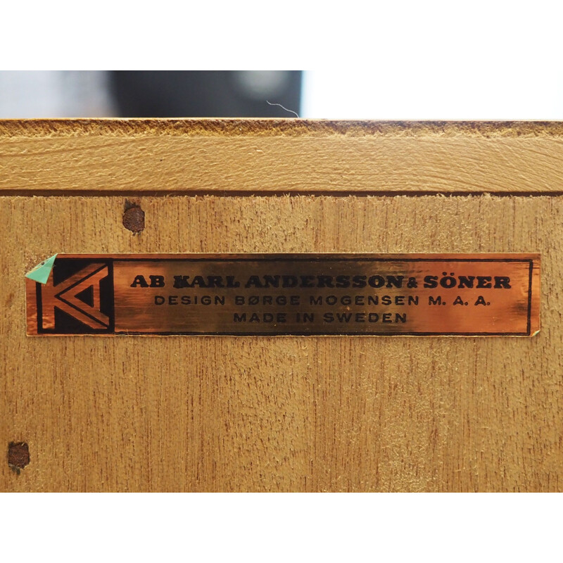 Buffet vintage escandinavo de madera de fresno de Børge Mogensen para Ab Karl Andersson y Söner, 1960