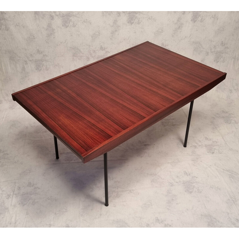 Vintage rosewood table model 324 by Alain Richard, 1953s