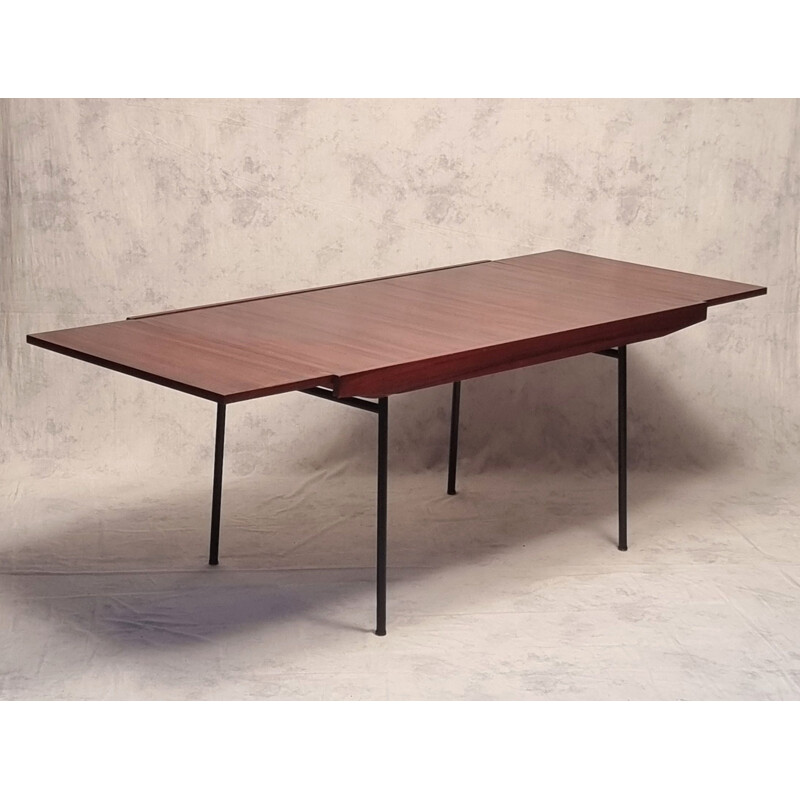 Vintage rosewood table model 324 by Alain Richard, 1953s