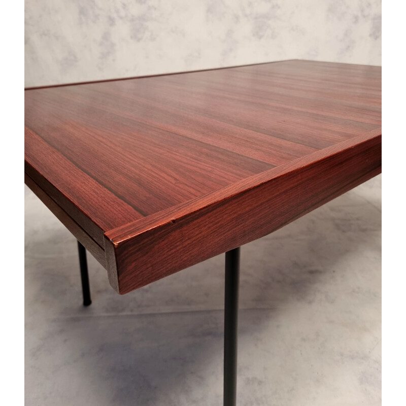 Vintage rosewood table model 324 by Alain Richard, 1953s