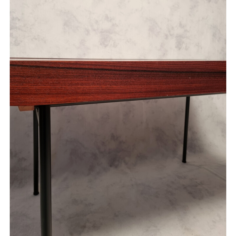 Vintage rosewood table model 324 by Alain Richard, 1953s