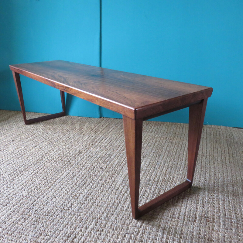 Mid century coffee table in rosewood, Kai KRISTIANSEN - 1960s