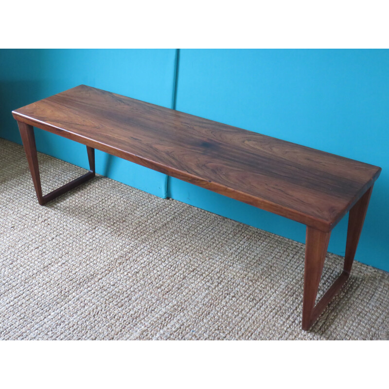 Mid century coffee table in rosewood, Kai KRISTIANSEN - 1960s
