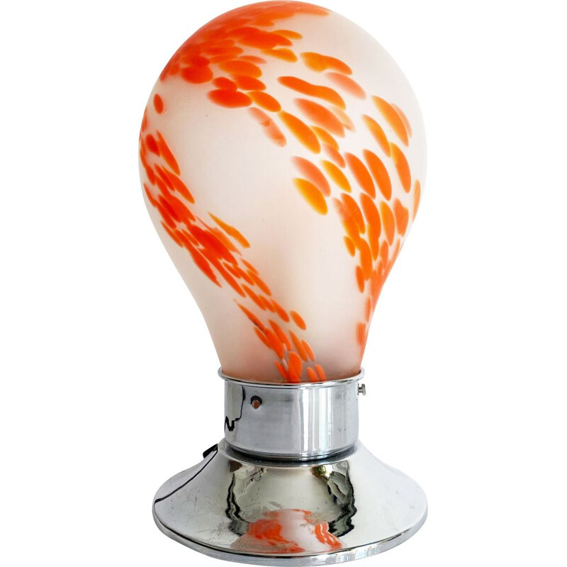 Lampe de l'ère spatiale en verre de Murano par Carlo Nason pour Mazzega, Italie 1970