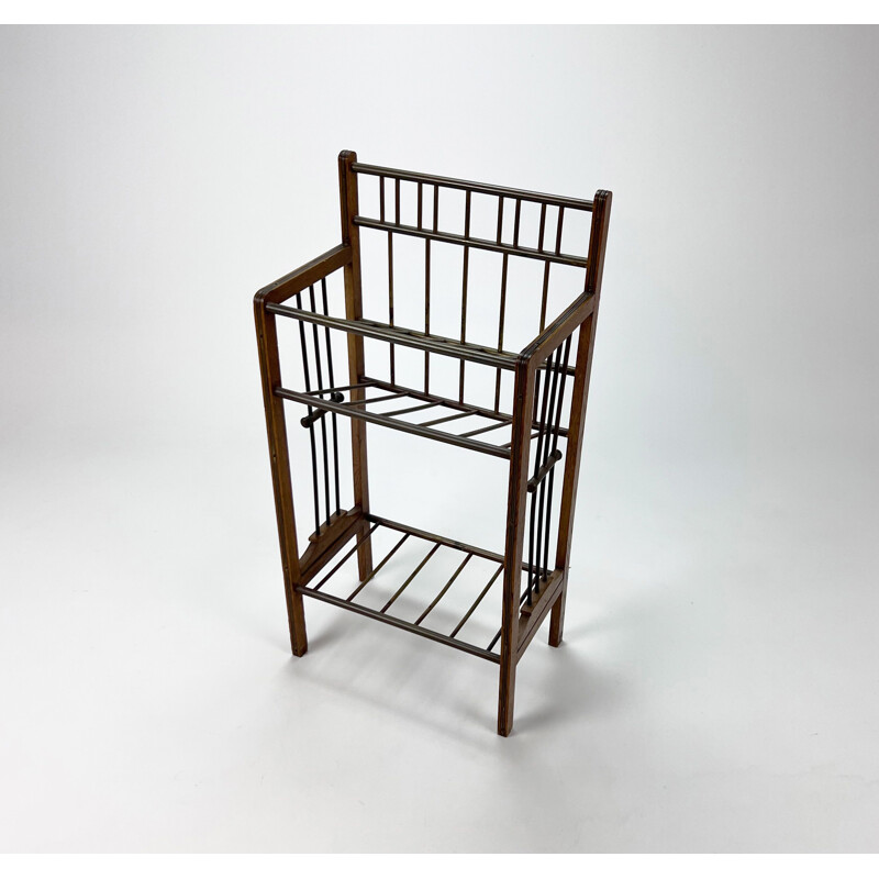 Vintage magazine rack by Ernst Rockhausen, 1920s