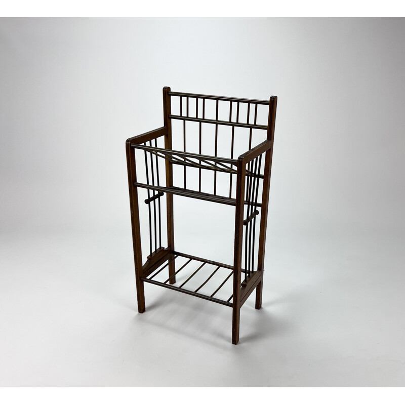 Vintage magazine rack by Ernst Rockhausen, 1920s