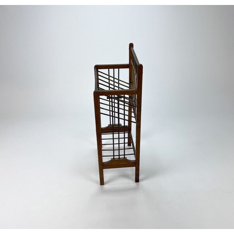 Vintage magazine rack by Ernst Rockhausen, 1920s