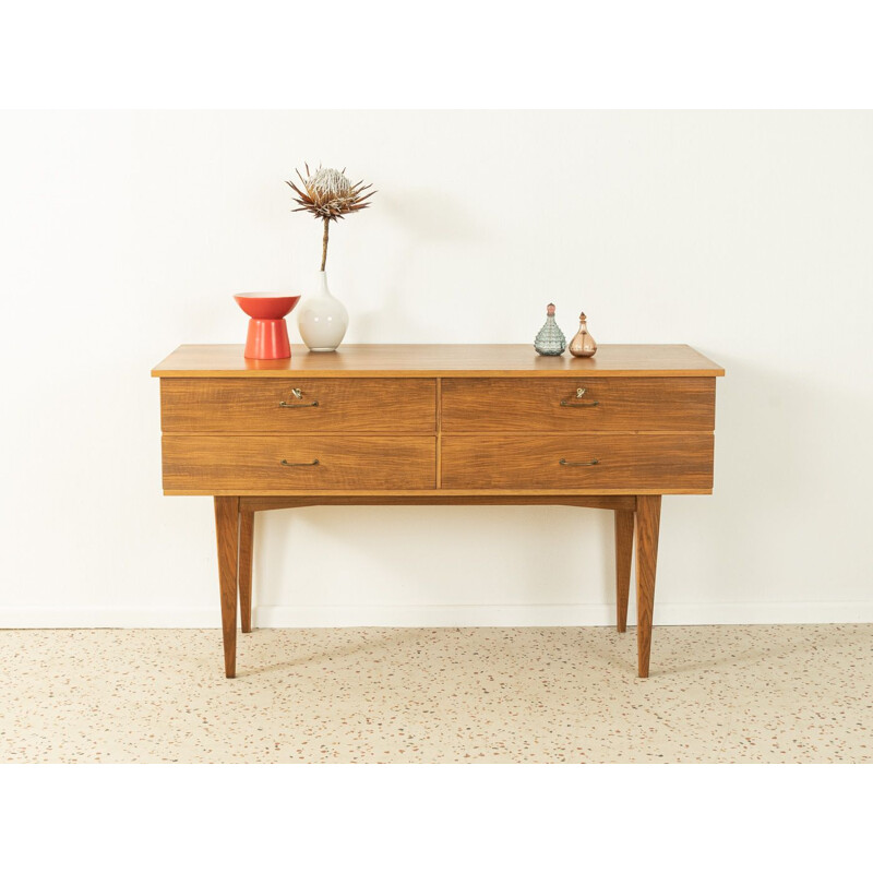 Vintage walnut veneer sideboard, Germany 1950