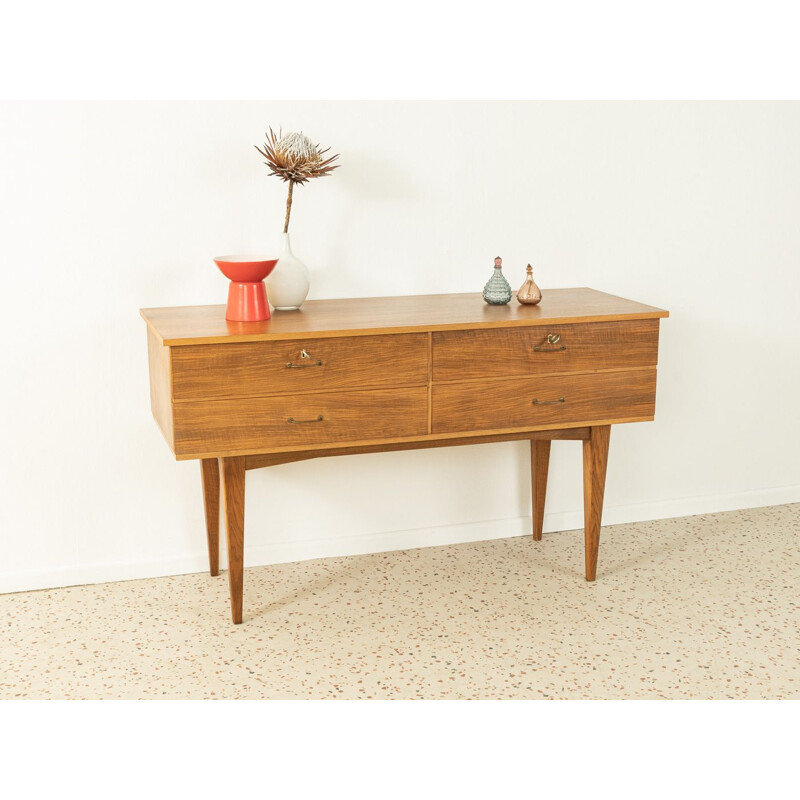 Vintage walnut veneer sideboard, Germany 1950