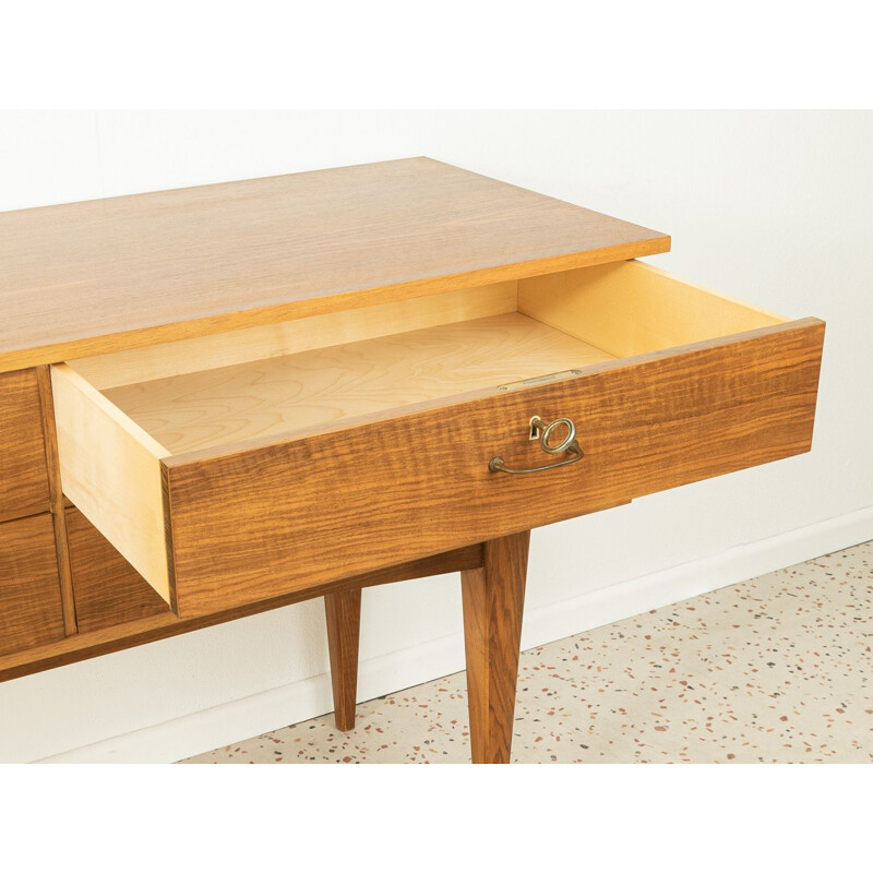 Vintage walnut veneer sideboard, Germany 1950