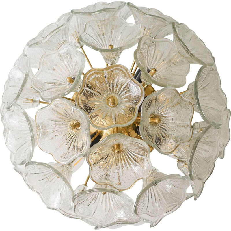 Applique vintage Spoutnik Flowerball par Paolo Venini pour VeArt, Italie 1960