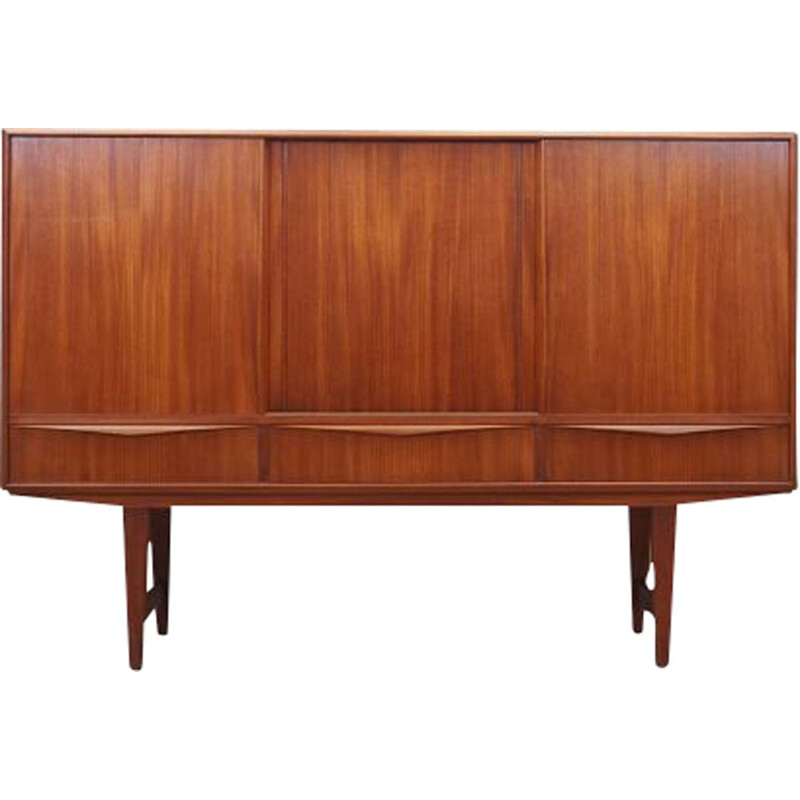 Vintage Danish teak highboard by E.W. Bach for Sejling Skabe, 1960s