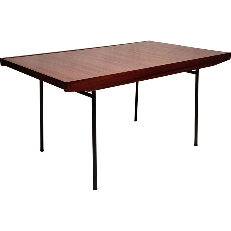 Vintage rosewood table model 324 by Alain Richard, 1953s