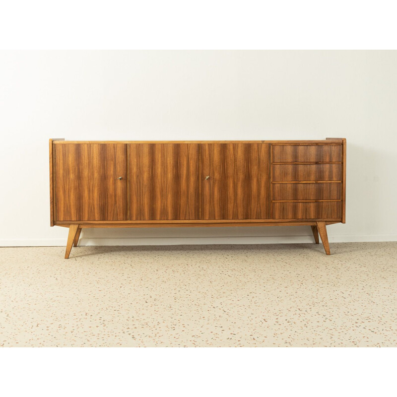 Vintage walnut veneer sideboard, Germany 1950