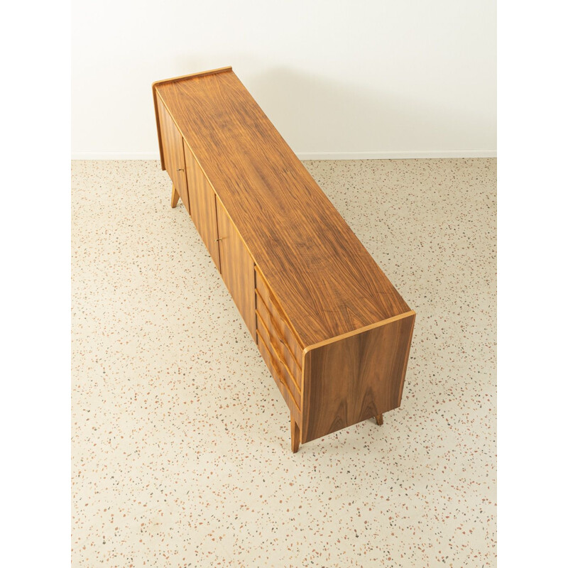 Vintage walnut veneer sideboard, Germany 1950