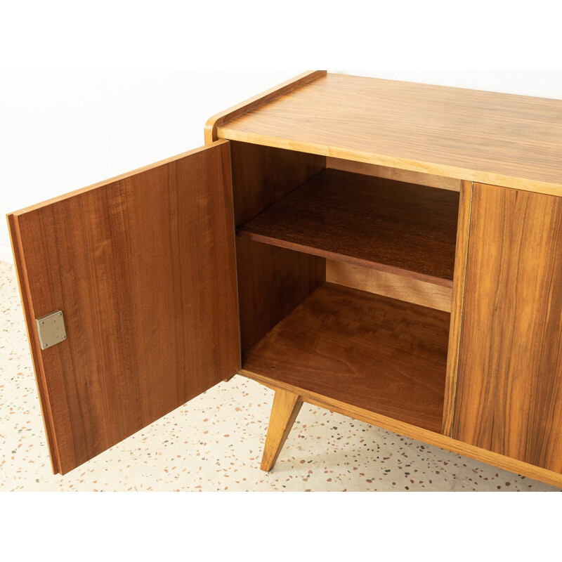 Vintage walnut veneer sideboard, Germany 1950