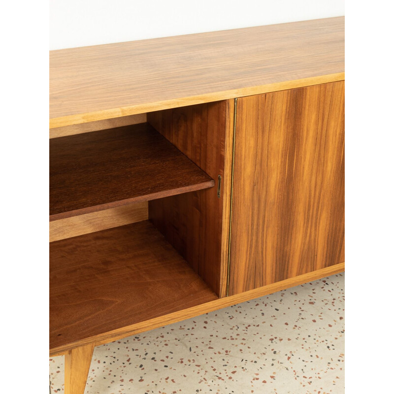 Vintage walnut veneer sideboard, Germany 1950