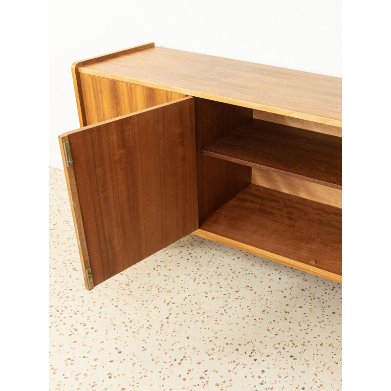 Vintage walnut veneer sideboard, Germany 1950