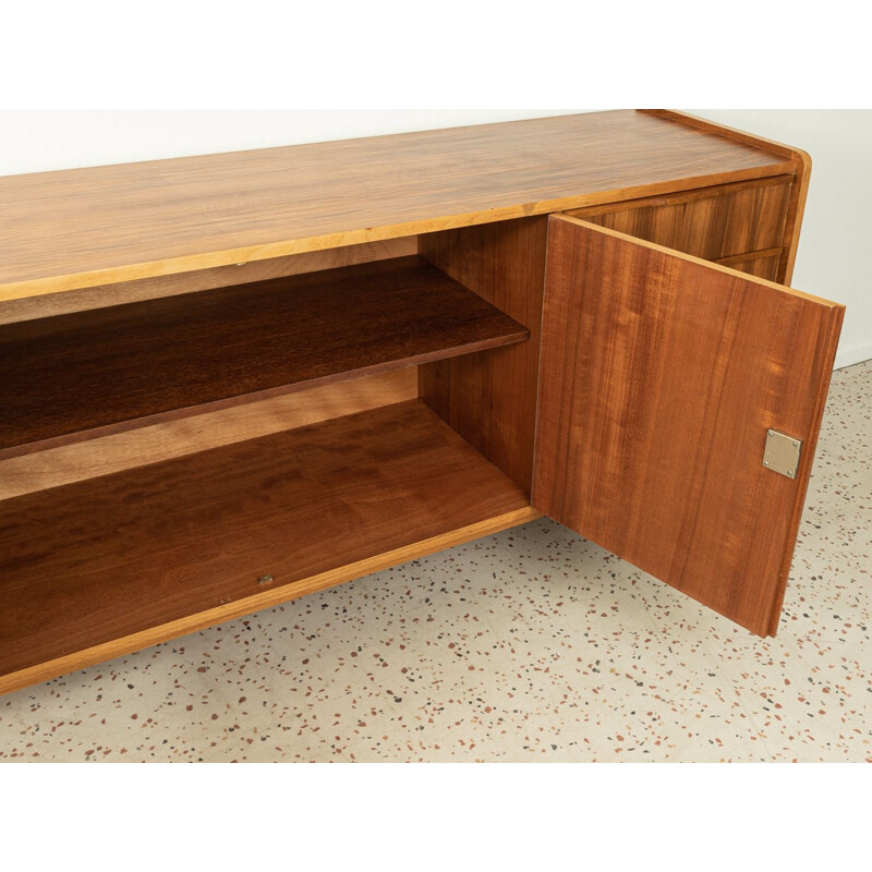 Vintage walnut veneer sideboard, Germany 1950