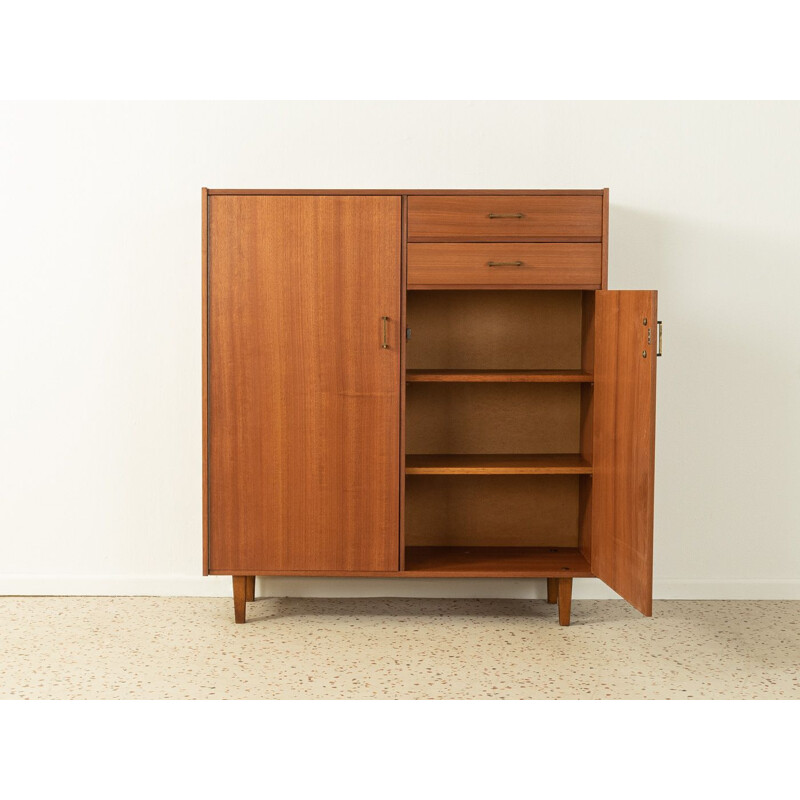 Vintage shoe cabinet in macoré veneer, Germany 1960s