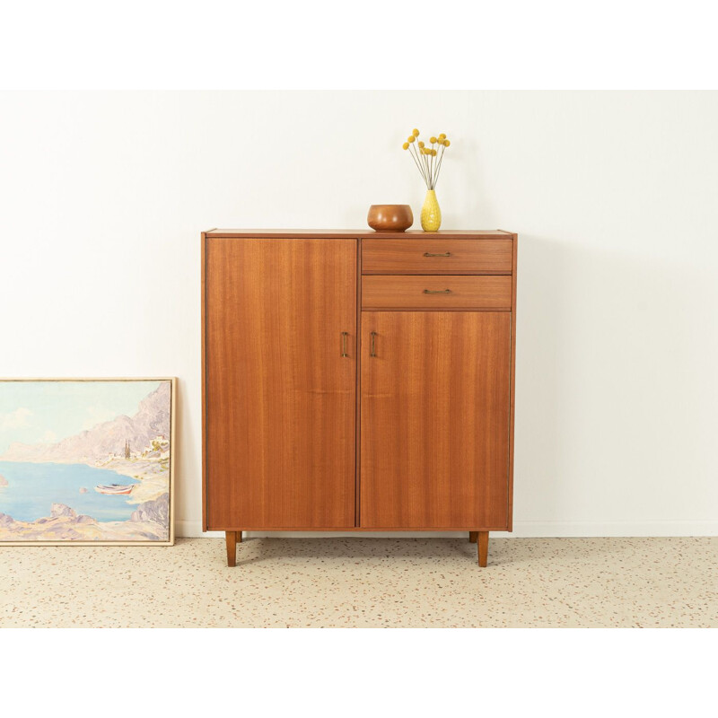 Vintage shoe cabinet in macoré veneer, Germany 1960s