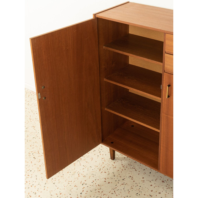 Vintage shoe cabinet in macoré veneer, Germany 1960s