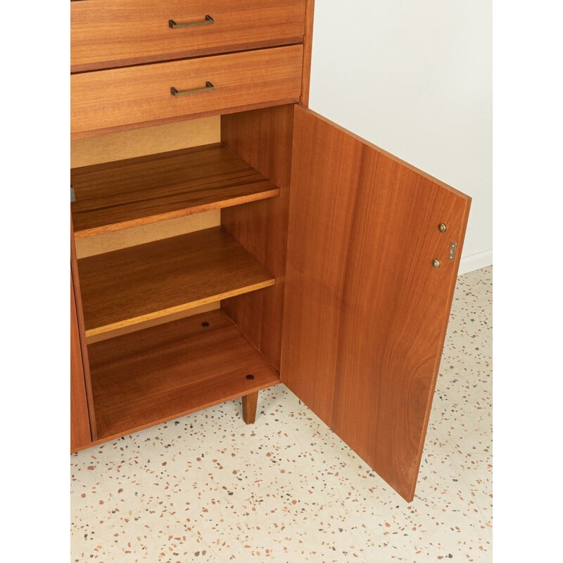 Vintage shoe cabinet in macoré veneer, Germany 1960s