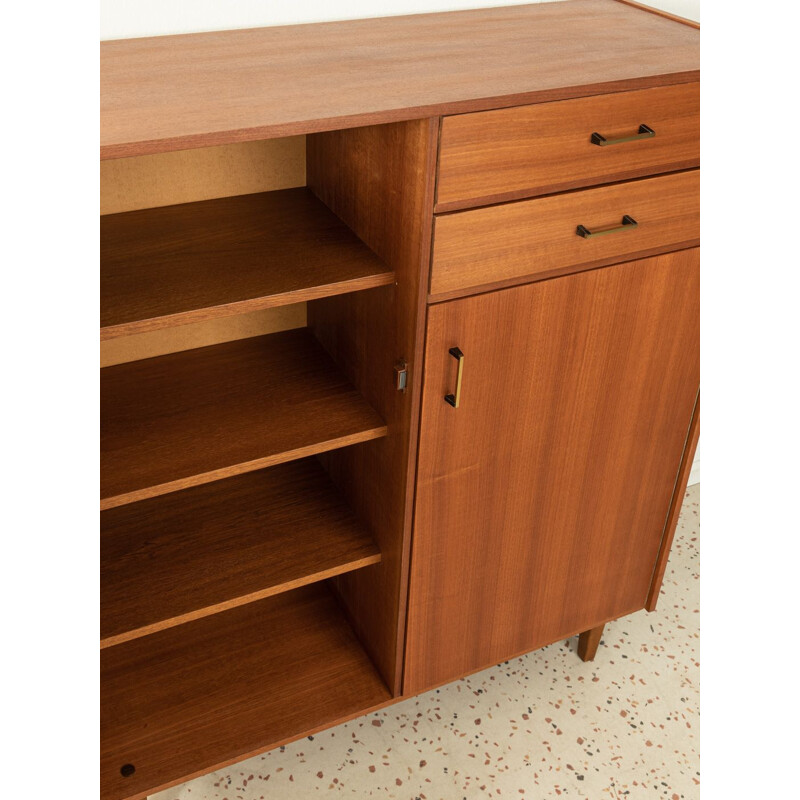 Vintage shoe cabinet in macoré veneer, Germany 1960s