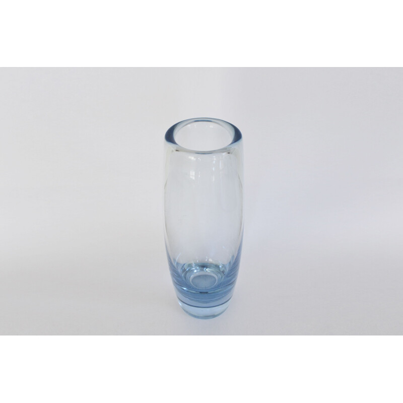 Vase "Aqua" vintage en verre de Per Lütken pour Holmegaard, 1960