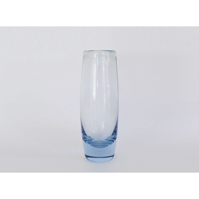 Vase "Aqua" vintage en verre de Per Lütken pour Holmegaard, 1960