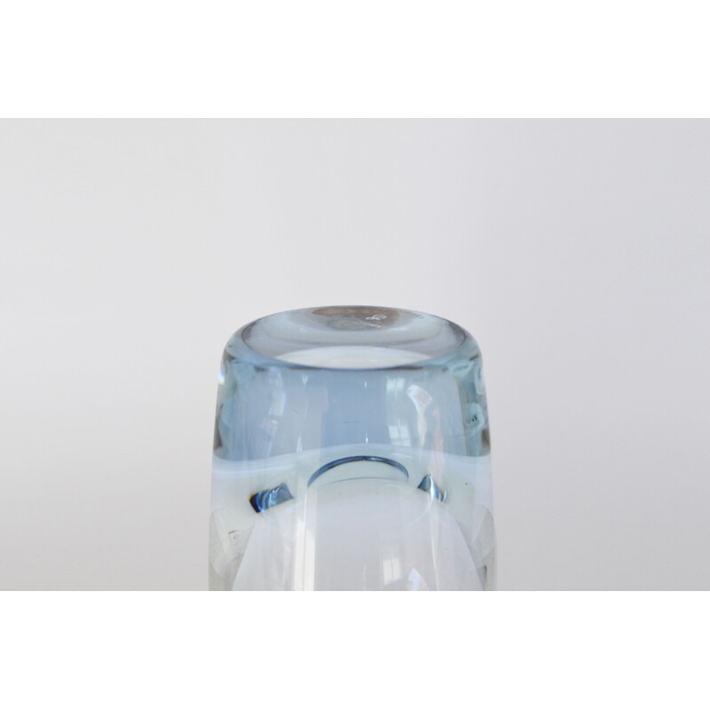 Vintage "Aqua" glass vase by Per Lütken for Holmegaard, 1960