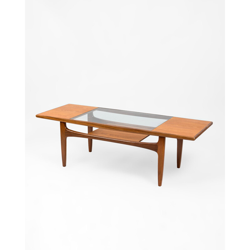 Vintage teak and glass Fresco coffee table by V. Wilkins for G Plan, UK 1967s