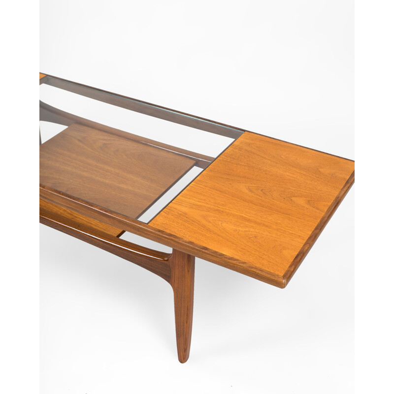 Vintage teak and glass Fresco coffee table by V. Wilkins for G Plan, UK 1967s