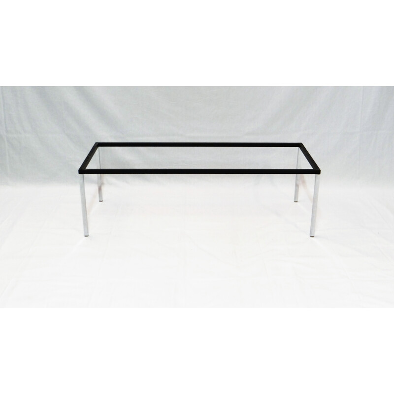 Mid century rectangular coffee table with marble top - 1960s