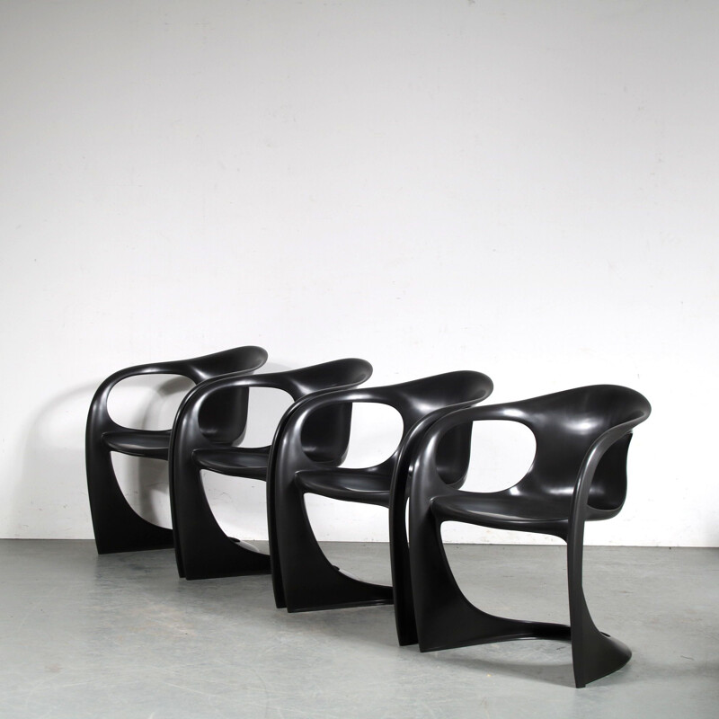 Vintage black Casalino armchairs by Alexander Begge for Casala, Germany 2007