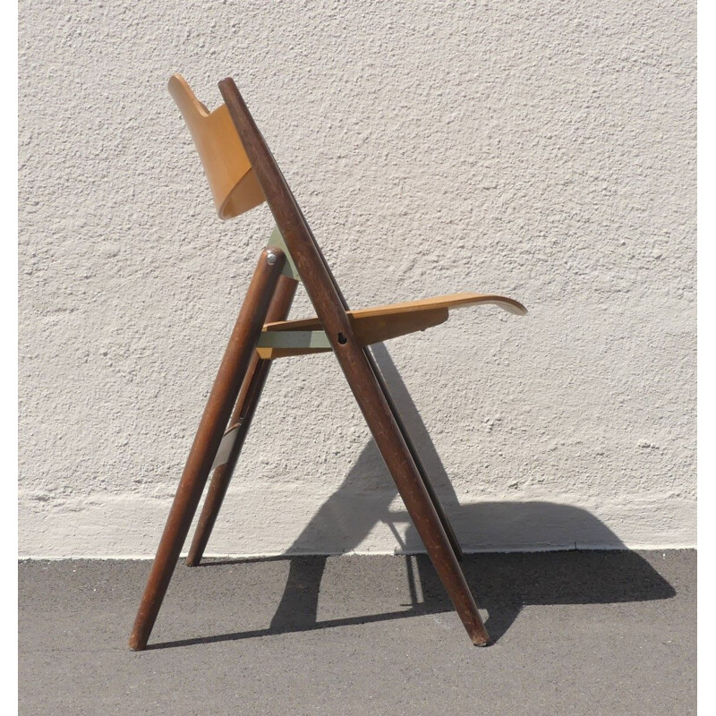 Vintage Se18 folding chair by Egon Eiermann, 1950s