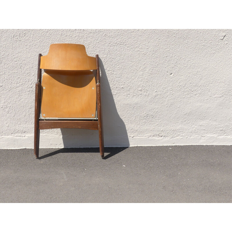 Vintage Se18 folding chair by Egon Eiermann, 1950s