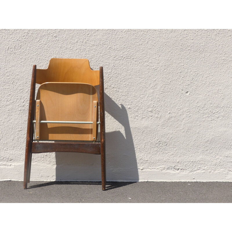 Vintage Se18 folding chair by Egon Eiermann, 1950s