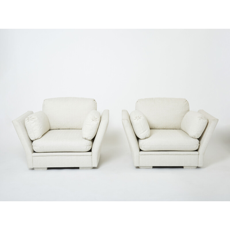 Neoklassizistisches Vintage-Sesselpaar aus dem Hause Jansen, 1960