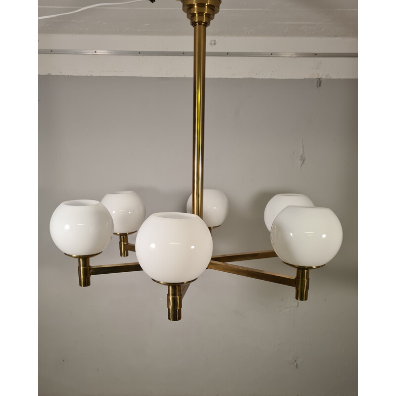 Vintage chandelier by Perzel for the Salle Pleyel, 1970s