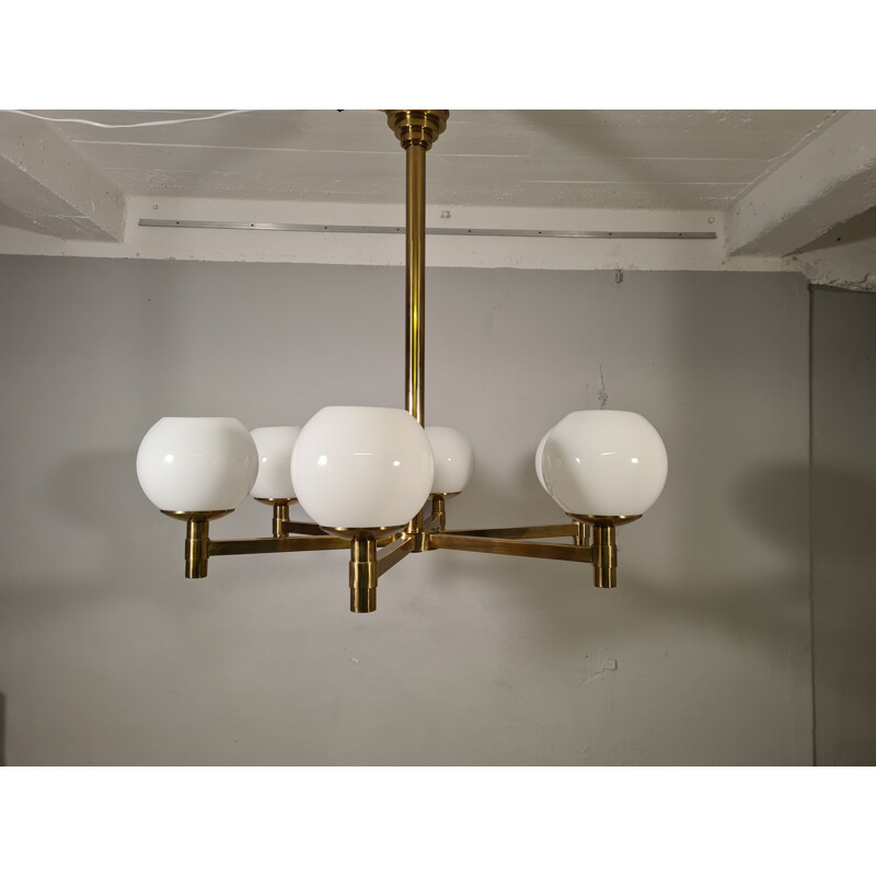 Vintage chandelier by Perzel for the Salle Pleyel, 1970s