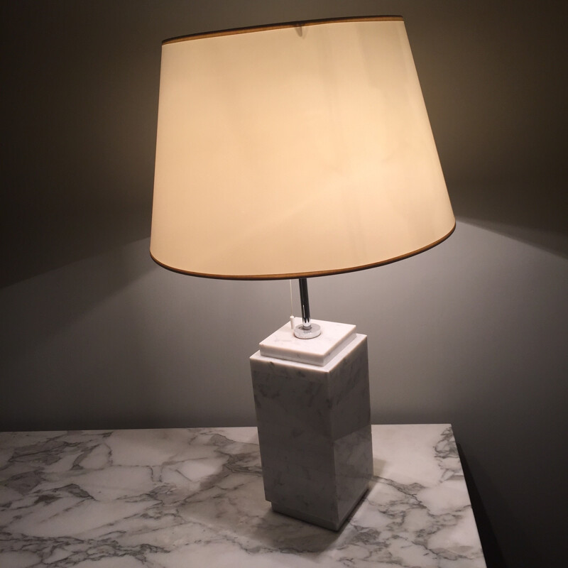 Lamp in marble, manufacturer Knoll - 1970s