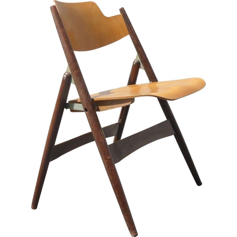 Vintage Se18 folding chair by Egon Eiermann, 1950s