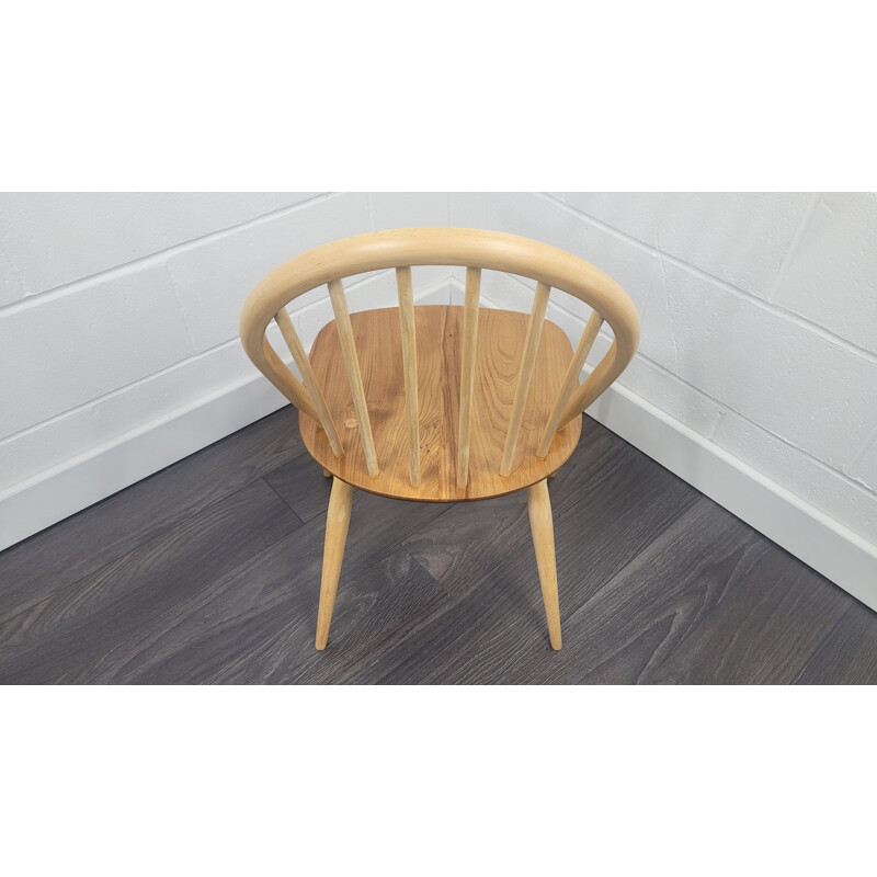 Vintage Ercol Windsor elmwood and beechwood chair, 1960