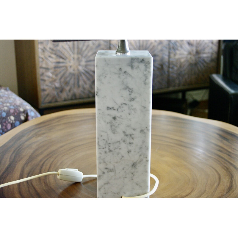Vintage marble lamp by Philippe Barbier